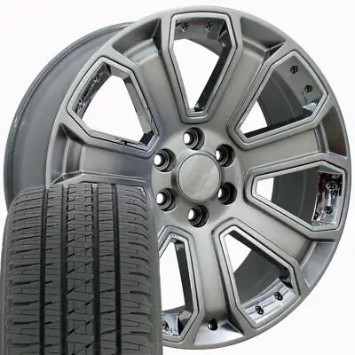 20 Inch Hyper 5661 Rims & Bridgestone Tires Fit Chevy Silverado Tahoe • $2151