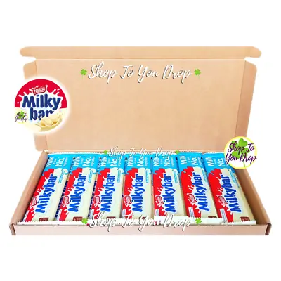 £8.45 • Buy 14 MILKY BAR 25g BARS PERSONALISED HAMPER GIFT BOX Milkybar Birthday Present🍫