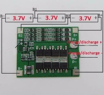 £6.95 • Buy 3S 12V 25A BMS LiPo Li-ion Battery Balanced EBike UK Seller UK Stocks