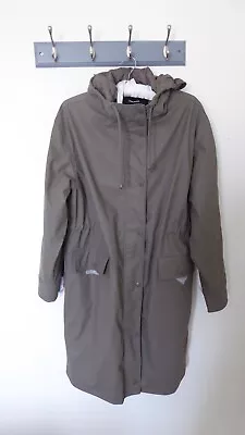 Vero Moda Raincoat With Hood. Drawstring Waist. Mushroom Colour. Size M. NWT's. • $27.38