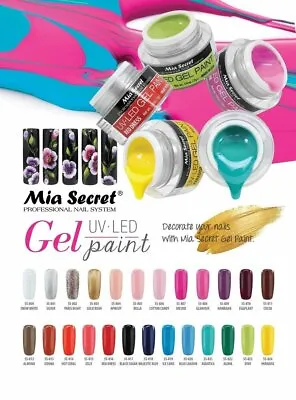 Mia Secret Nail Professional Gel UV LED Paint 28 Color Available Pick Your Color • $8.99