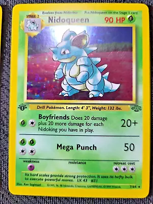 1999 Pokemon Jungle   1st Edition  #7 Nidoqueen  HOLO   Rare Pokemon Gaming • $100