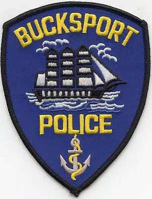 BUCKSPORT MAINE ME Sailing Ship POLICE PATCH • $9.99