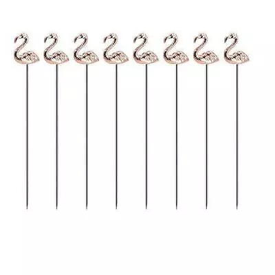 Yes Time Flamingo Martini Cocktail Picks Reusable Olive Picks Garnish Skewer ... • $16.69