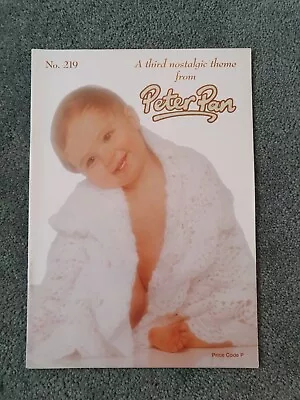 Peter Pan 219 Third Nostalgia Theme Baby Knitting Crochet Pattern Booklet Book • £2.20