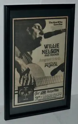 $99.99 • Buy Willie Nelson 1973 Rare The Western Place Dripping Springs Concert Poster / Ad