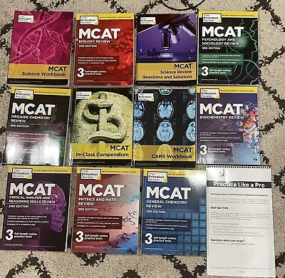 $30 • Buy Princeton Review MCAT Subject Review Complete Box Set (3rd Edition) + Workbooks