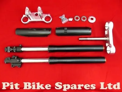 Pit Bike Black 730mm CRF70 Upside Down Front Forks Kit . 6.25  Headstock • £142