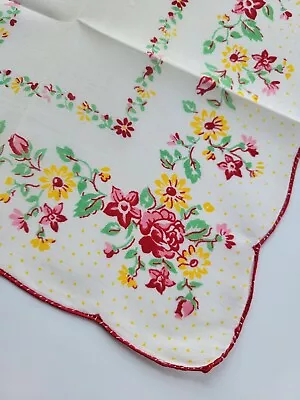 Vintage Ladies Hankie Pink Floral • $3.50