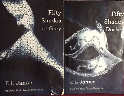E.L.James Lot Of Two Books Fifty Shades Of Gray And Darker Paperback • $0.99