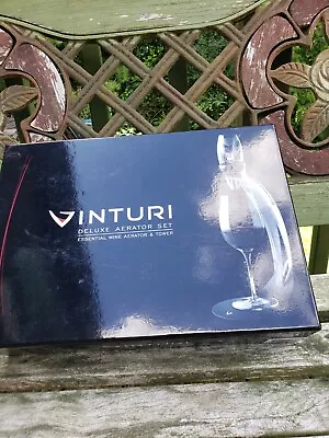 VINTURI Deluxe Aerator Set Essential Red  Wine Aerator & Tower NIB $100 • $37.99