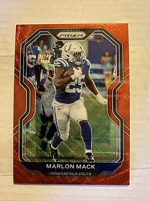 2020 Panini Prizm Marlon Mack Red Wave Prizm #86 Colts /149 • $0.01
