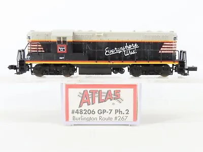 N Scale Atlas 48206 CB&Q Burlington Route  Everywhere West  EMD GP7 Diesel #267 • $119.95