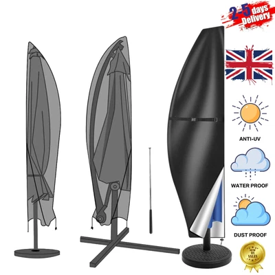 £6.99 • Buy Waterproof Parasol Banana Umbrella Cover Cantilever Outdoor Garden Patio Shield