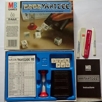 Vintage 1979 Mb Games: Word Yahtzee: Complete: Excellent Condition • £4.99