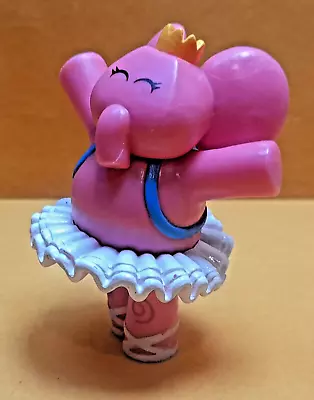 Comansi Elly Pocoyo PVC Figure 3  Tall Cake Topper Toy Pink Elephant Spain Made • $7.49