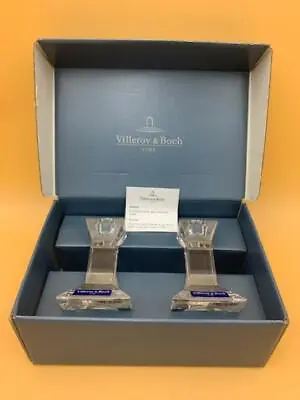 Villeroy & Boch 1748 - Pisa - Crystal Candlestick Holders 4  In Original Box • $35.90