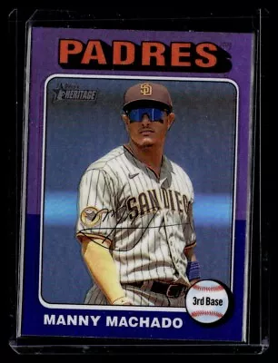 2024 Topps Heritage Hot Box Purple Manny Machado San Diego Padres #175 • $3