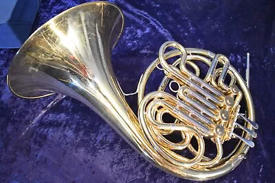 $1000 • Buy Vintage F. E. Olds & Son  Conn 6D Clone  Double French Horn W/Case, Mouthpiece