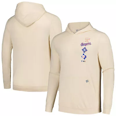 Men's Levelwear Cream Texas Rangers Base Line Pullover Hoodie • $64.99