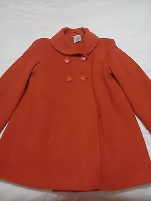 £14 • Buy 60s Inspired Orange Swing Coat TU Sz 14