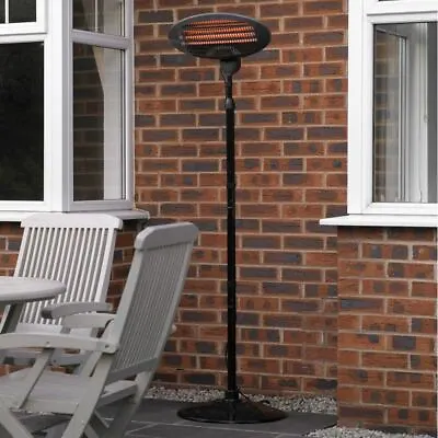 2KW Electric Patio Garden Heater Free Standing Outdoor Infrared Quartz Halogen • £39.99