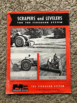 1948 Ferguson Systems For Tractors  Scrapers And Levelers Literature. • $9.95