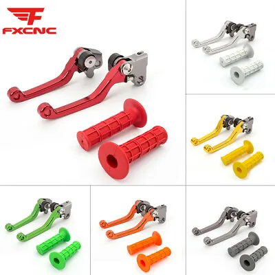 For Honda CRF250R CRF450R 2004 2005 2006 CNC Brake Clutch Levers Handle Grips • $23.38