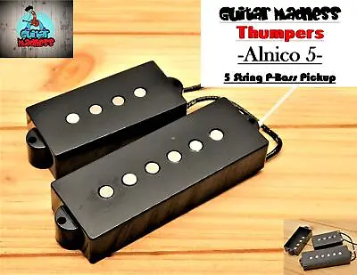 G.M. 5 String Thumpers! 60's Style P-Bass Alnico 5 Pickups • $27.10