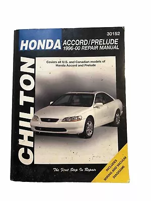 Honda Accord Prelude 1996-2000 Shop Service Repair Manual Wiring Diagrams Engine • $69.99