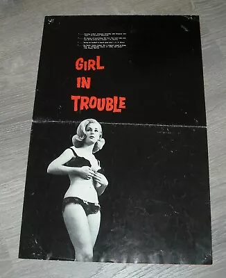 GIRL In TROUBLE PROMO MOVIE PRESSBOOK TAMMY CLARK SEXPLOITATION • $9.99