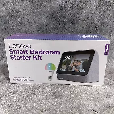 NEW Lenovo Smart Bedroom Starter Kit Clock 2 + Smart Light Bulb Home • $54.99