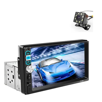 7in Single Din Radio Car Carplay Android Auto Touch Screen FM Stereo W/Camera • $71.90
