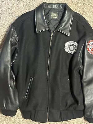 Customized Oakland Raiders Leather Coat • $105.95