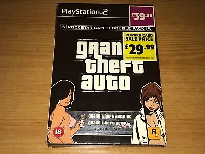 £13.50 • Buy Grand Theft Auto Double Pack Sony PlayStation 2 PS2 Games