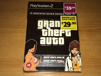 £13.50 • Buy Grand Theft Auto Double Pack Sony PlayStation 2 PS2 Games