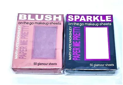 Lot Of 2 Mary-Kate And Ashley On The Go Makeup Sheets Blush & Sparkle 50 Each • $5.99