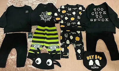 Unisex Baby Boy Or Girl 0-3 Months X 4 Halloween Outfits 2 New 2 Worn Once • £6