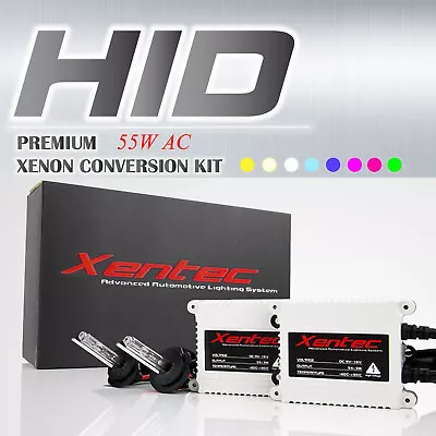 HID Kit AC 55w Xenon Xentec Headlight Fog Light Bulbs H11 H4 9007 9006 H13 9005 • $49.99