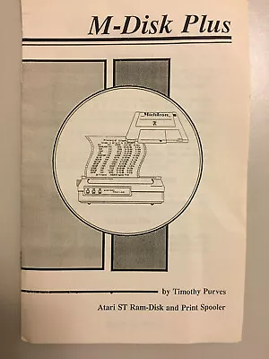 M-disk Plus By Michtron For Atari ST • $15