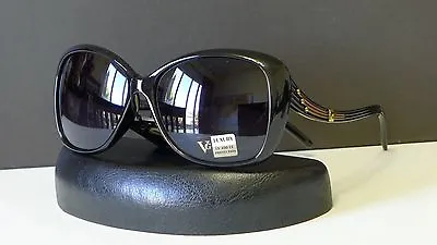 $7.95 • Buy VG Eyewear Womens Vintage Butterfly Curve Temple Designer Sunglasses + Soft Bag