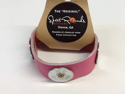 Spent Rounds Designs 12 GA Gold Winchester Pink Bracelet • $14.36