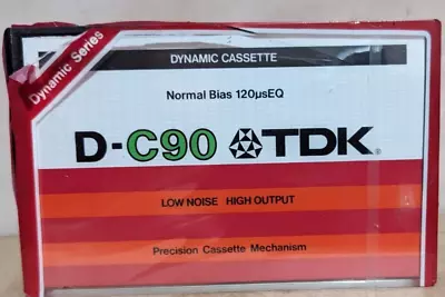 TDK D-C90 Cassette Tape Low Noise Normal Biuas 120usEQ NEW SEALED • £14.99