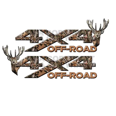 4X4 Truck Decals Camo Tree BUCKHEAD Mirrored Graphic Tailgate Stickers MKA5ORBHM • $16.99