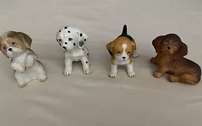 Vintage Homco Beagle Dalmatian Dachshund Shih Tzu Puppy Dog Figurine Lot • $16