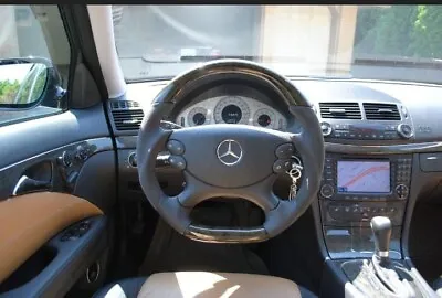 Wooden Steering Wheel AMG Mercedes W209 W211 MoPf W219 W230 W463 Leather Steering Wheel Wooden Steering Wheel • $908.52