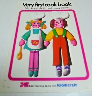 Very First Cook Book Vintage Cook Book Year 1973 From Kiddicraft • $29