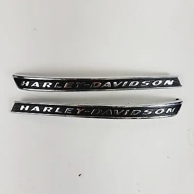 Genuine Harley Davidson Gas Tank Emblems Fuel Chrome Metal Badges Set 2008-2023 • $95.96