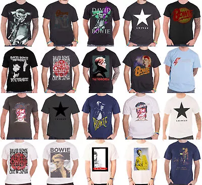 £15.95 • Buy Official David Bowie T Shirt Blackstar Aladdin Sane Ziggy Stardust Heroes Mens