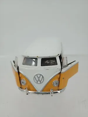 Vtg Jada Toys 1/32 Scale Yellow Volkswagen Bus 1962 😎  Paint Chip Scratches  • $18